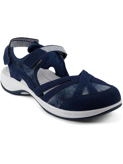 Shop Easy Spirit Esplash Womens Leather Casual Strap Sandals In Blue