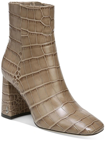 Shop Sam Edelman Codie Womens Block Heel Ankle Boots In Multi