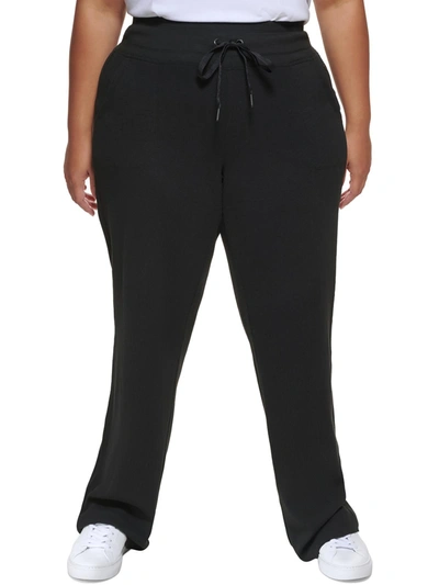 Shop Calvin Klein Performance Womens Fitness Workout Sweatpants In Black