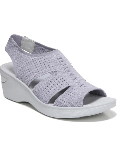 Shop Bzees Double Up Womens Slip On Open Toe Slingback Sandals In Purple