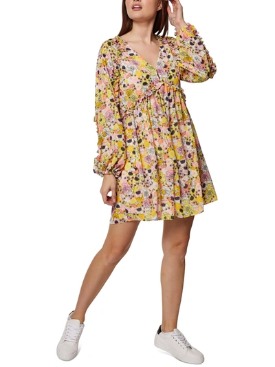 Shop Bcbgeneration Womens Floral Short Mini Dress In Multi