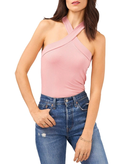Shop 1.state Womens Ribbed Halter Tank Top In Pink