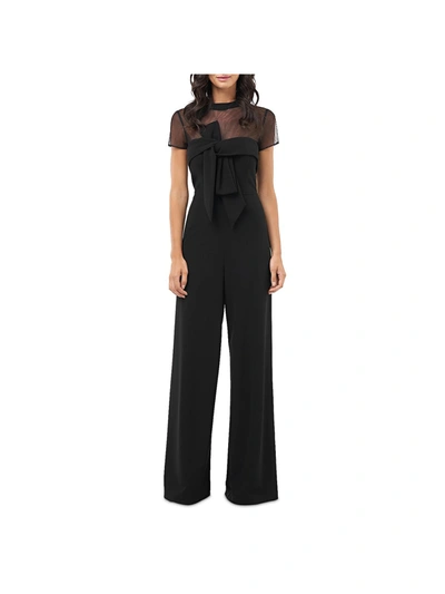Shop Js Collections Womens Illusion Twist Front Jumpsuit In Black