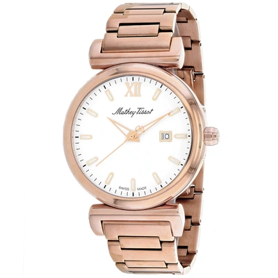 Shop Mathey-tissot Men's White Dial Watch In Pink