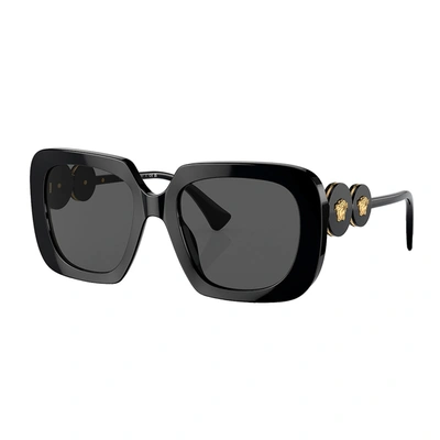 Shop Versace Ve 4434 Gb1/87 54mm Womens Square Sunglasses In Black
