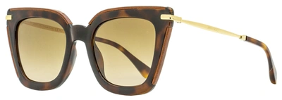 Shop Jimmy Choo Women's Square Sunglasses Ciara/g/s Ocyha Havana/gold 52mm