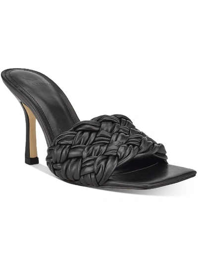 Shop Marc Fisher Ltd Draya Womens Leather Slip On Heels In Black