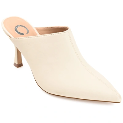 Journee Collection Shiyza Faux Leather Mule Pump In Brown