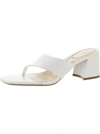 Shop Nine West Gelina 9x9 Womens Slide On Heels Slide Sandals In White