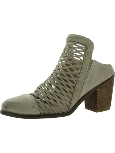 Shop Diba True Landing Crew Womens Leather Caged Mules In Green