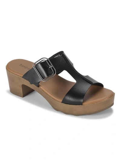 Shop Baretraps Gwenney Womens Open Toe Slip On Slide Sandals In Black