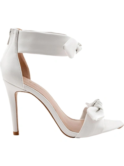 Shop Bcbgeneration Jessa Womens Stiletto Ankle Strap Heels In White