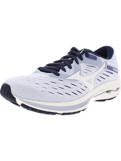 Shop Mizuno Wave Rider 24 Womens Fitness Gym Running Shoes In White