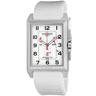 Shop Locman Men's White Dial Watch