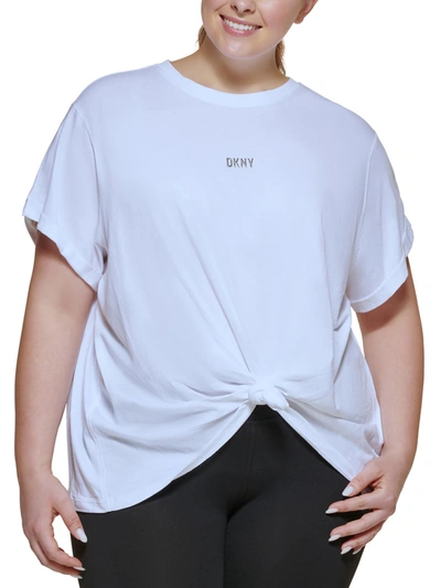 Shop Dkny Sport Womens Tee Fitness Shirts & Tops In White