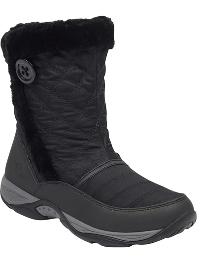 Shop Easy Spirit Exposure 2 Womens Cold Weather Ankle Winter Boots In Black