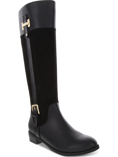 Shop Karen Scott Deliee 2 Womens Faux Leather Riding Boots In Multi