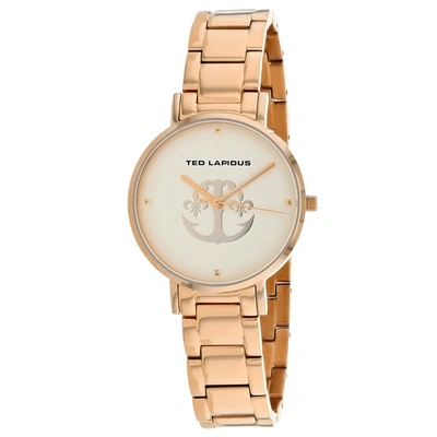 Shop Ted Lapidus Women's Rose Gold Dial Watch In White
