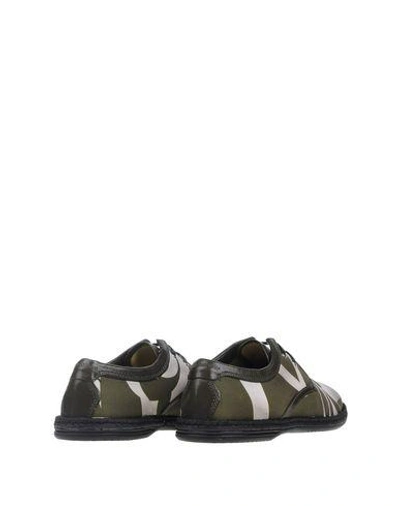 Shop Dolce & Gabbana Laced Shoes In Military Green