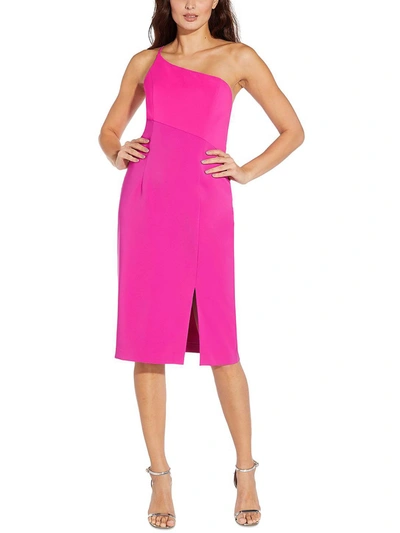 Shop Aidan Mattox Womens Scuba Mini Sheath Dress In Pink