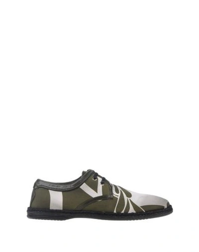 Dolce & Gabbana Laced Shoes In Military Green