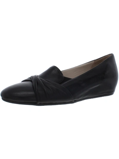 Shop Amalfi By Rangoni Valeria Womens Leather Slip On Loafers In Black