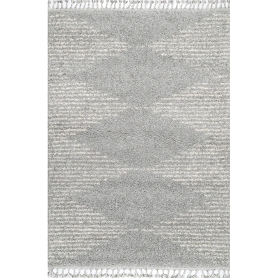 Nuloom Bria Moroccan Diamond Tassel Rug