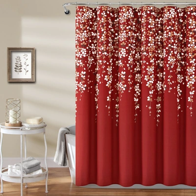 Shop Lush Decor Weeping Flower Shower Curtain