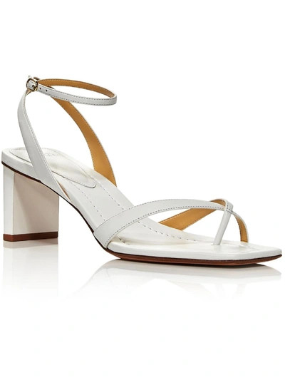 Shop Alexandre Birman Nelly Womens Leather Ankle Strap Strappy Sandals In White