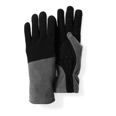 Shop Eddie Bauer Women's Peak Side Fleece Gloves In Black