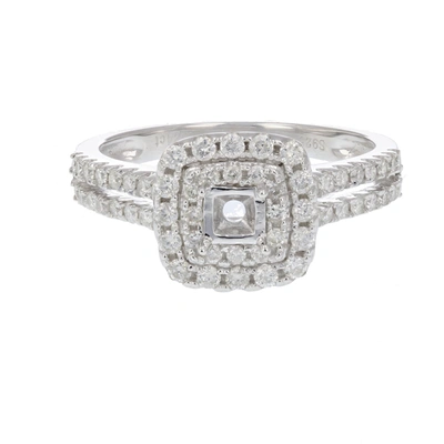 Shop Vir Jewels 2/3 Cttw Diamond Semi Mount Engagement Ring .925 Sterling Silver