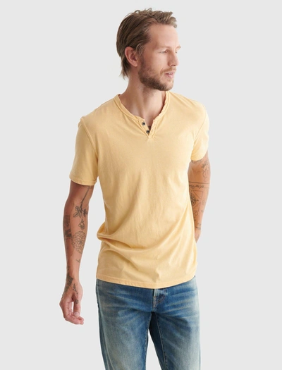 Shop Lucky Brand Mens Vbo Notch Neck In Yellow