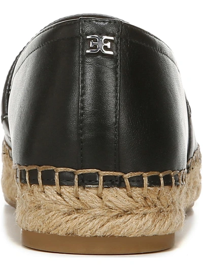 Shop Sam Edelman Karlita Womens Leather Espadrille Fashion Loafers In Black