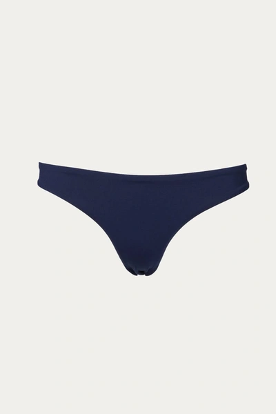 Shop Asceno Naples Bikini Bottom In Navy In Blue