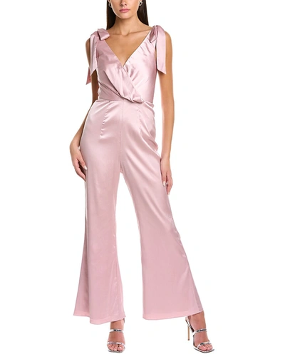 Shop Black By Bariano Dolly Bow Jumpsuit In Pink