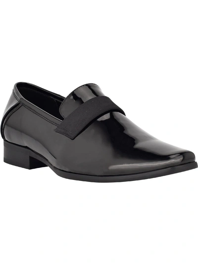 Shop Calvin Klein Bernard Mens Patent Leather Square Toe Oxfords In Multi