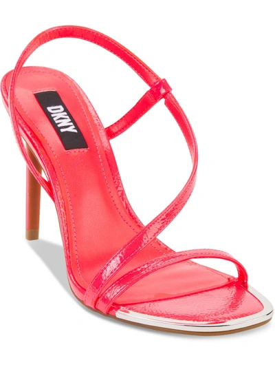 Shop Dkny Danielle Womens Patent Dressy Slingback Sandals In Multi