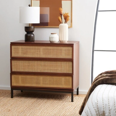 Safavieh Zadie 3-drawer Rattan Chest