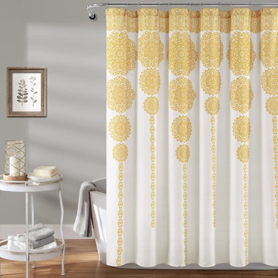 Shop Lush Decor Stripe Medallion Shower Curtain