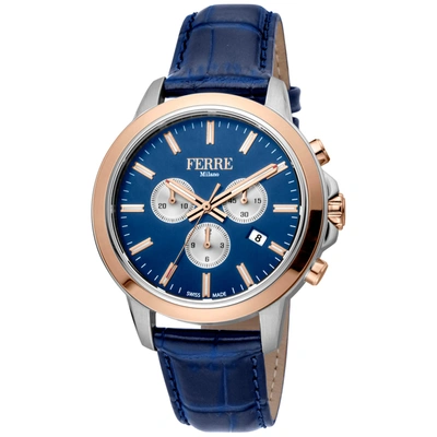 Shop Ferre Milano Men's Blue Dial Watch