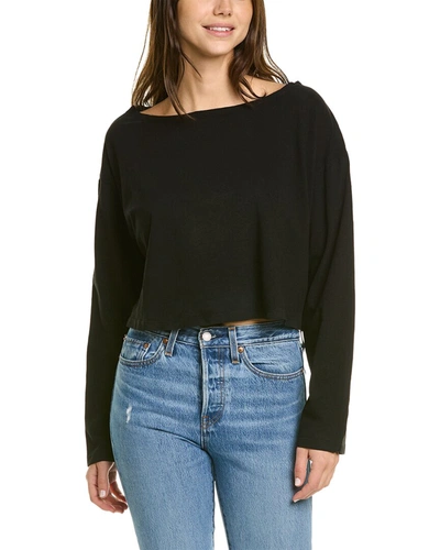 Shop Donni Cropped T-shirt In Black