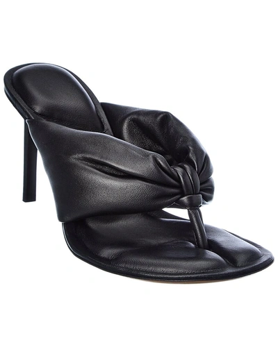 Shop Jacquemus Les Sandales Nocio Leather Sandal In Black