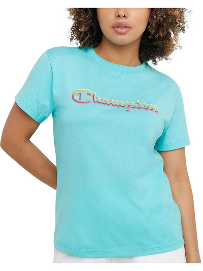 Shop Champion Womens Logo Crewneck T-shirt In Multi