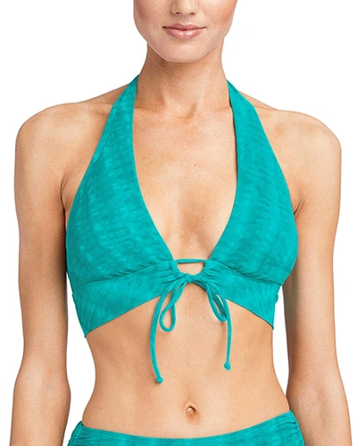 Shop Robin Piccone Sahara Bikini Top In Blue