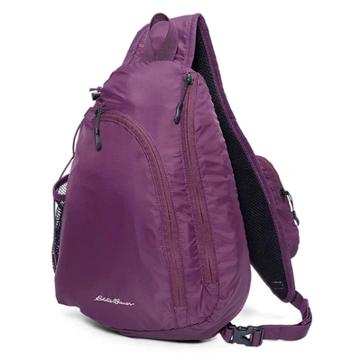 Shop Eddie Bauer Ripstop Sling Backpack In Purple
