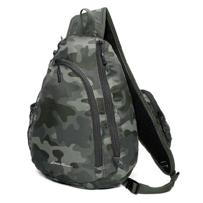 Shop Eddie Bauer Ripstop Sling Backpack In Black