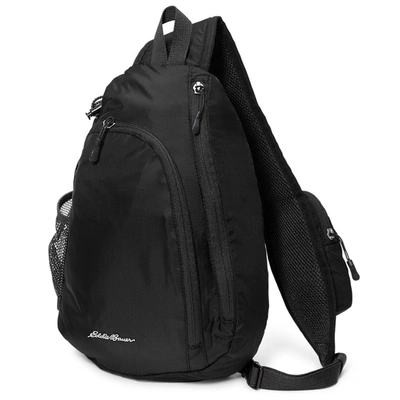 Shop Eddie Bauer Ripstop Sling Backpack In Black