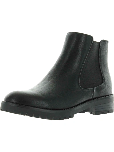 Shop Baretraps Daytona Womens Faux Leather Pebbled Ankle Boots In Black