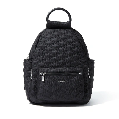 Baggallini Classic All Day Backpack With Rfid Phone Wristlet In Black