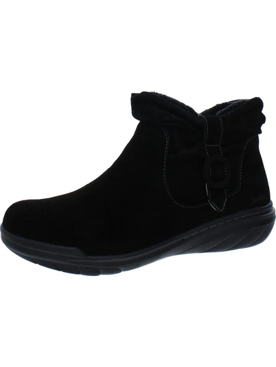 Shop Jambu Hickory Womens Suede Ankle Winter & Snow Boots In Black